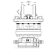 Ротатор гидравлический для грейфера манипулятора (на плиту) 10 тонн FHR 10FD2 Латвия FORMIKO Hydraulics FHR 10FD2 фото 3