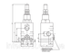Запобіжний клапан Oleodinamica Marchesini VMP 3/4"10-180(80-300) BAR Італія VMP 1/4"L10-180(80-300)BA фото 3