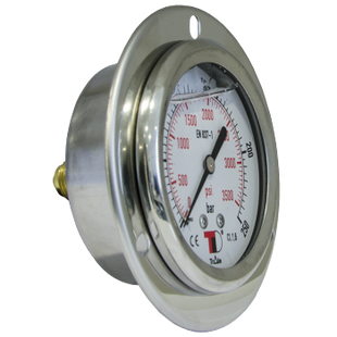Манометр заднее подключение с глицерином Dicsa MFI6304012-DB (1/4" BSP) 0-12 bar Испания MFI6304012-DB фото