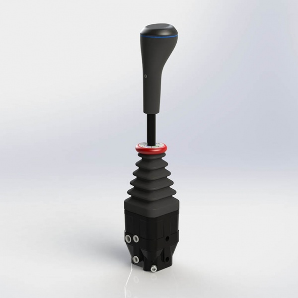 Гидравлический джойстик для управления гидрораспределителем Indemar 3390 (С 1 кнопкой) на вилку Италия 3390 фото