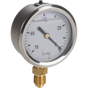Вакуумметр радиальный глицериновый Dicsa VAC6304-01I 1/4" BSP - 1+0 bar Испания VAC6304-01I фото