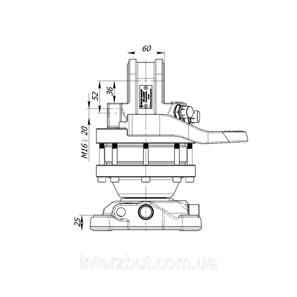 Ротатор гидравлический для грейфера манипулятора (на плиту) 3 тонны FHR 3.000SF Латвия FORMIKO Hydraulics FHR 3.000SF фото